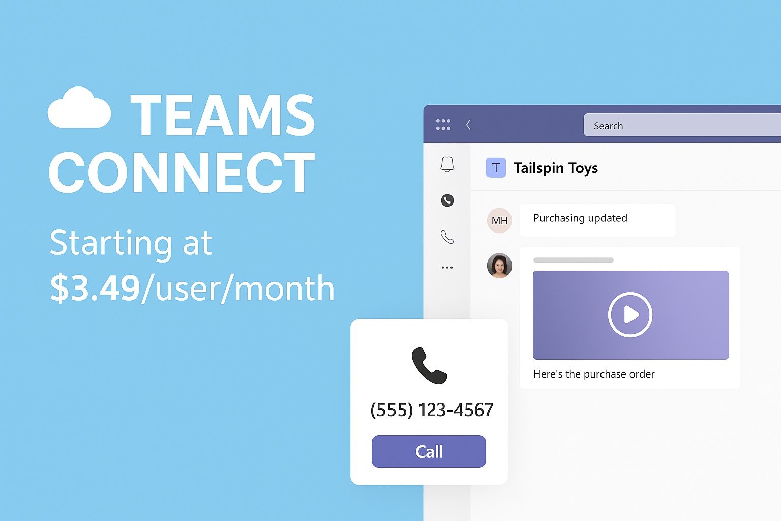 Teams Connect – Starting at Just $3.49 per user