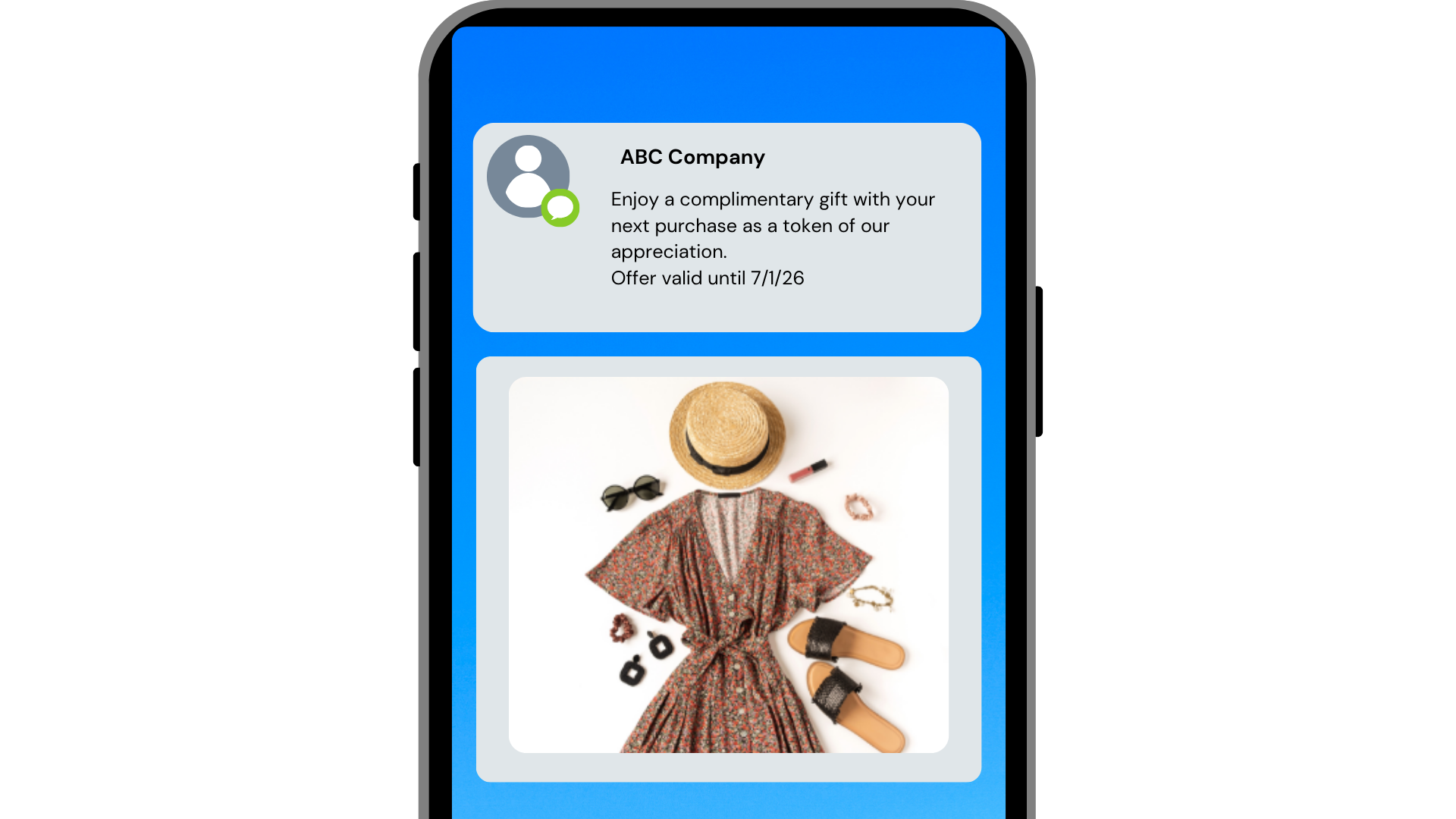 Text Connect platform interface preview showcasing SMS and MMS capabilities